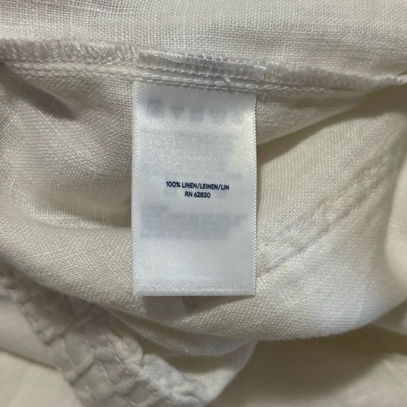 Land’s End White Linen Wide-Leg Pants size XL - Picture 4 of 8